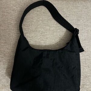 BAGGU Black Hobo Bag